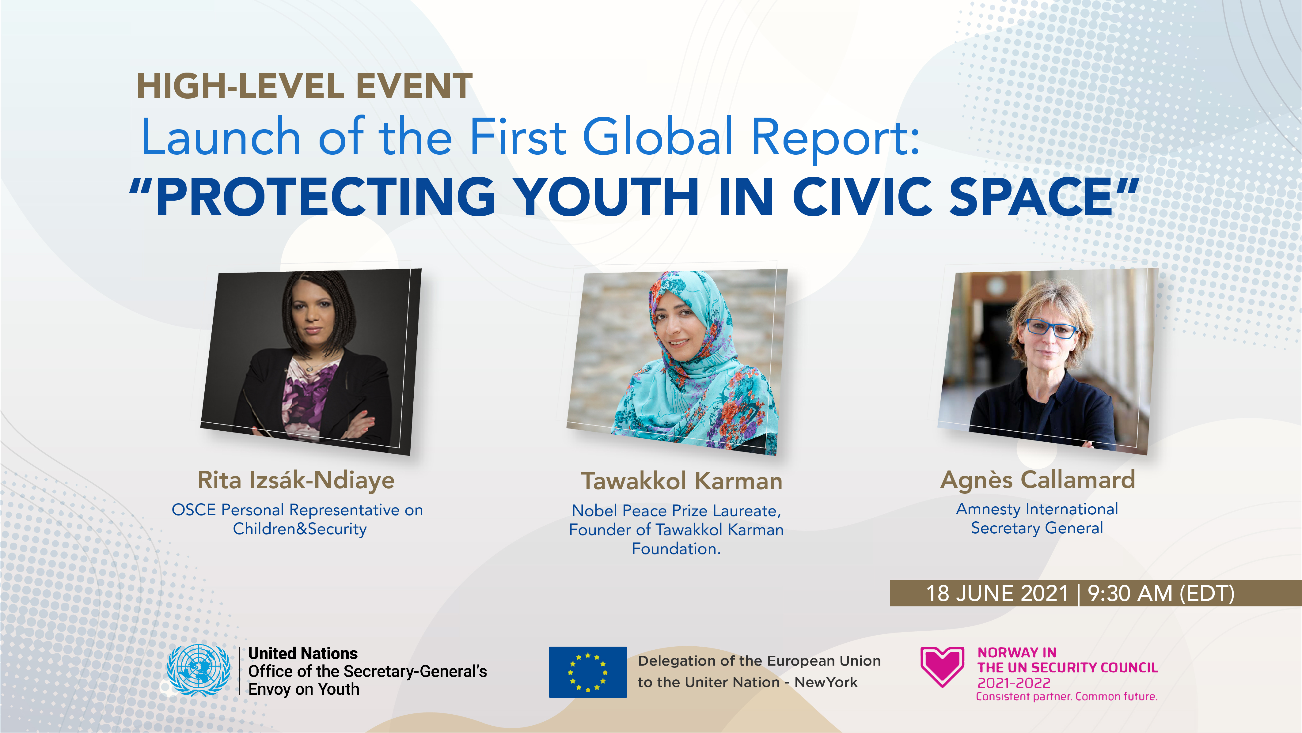 Mrs. Tawakkol Karman participates in the event entitled "the Price of Peace - the Risks of Youth Activism in Civil Space and the Way to prevent it"